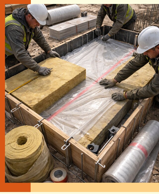 Теплоизоляция опалубки для строительства в Лениногорске