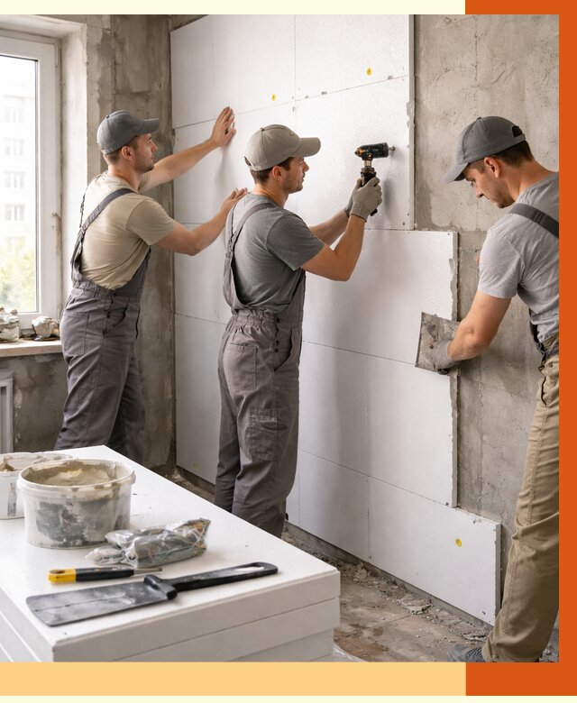 Утепление пенопластом домов и стен в Лениногорске от 1909 руб. — ТепломастерЛнр