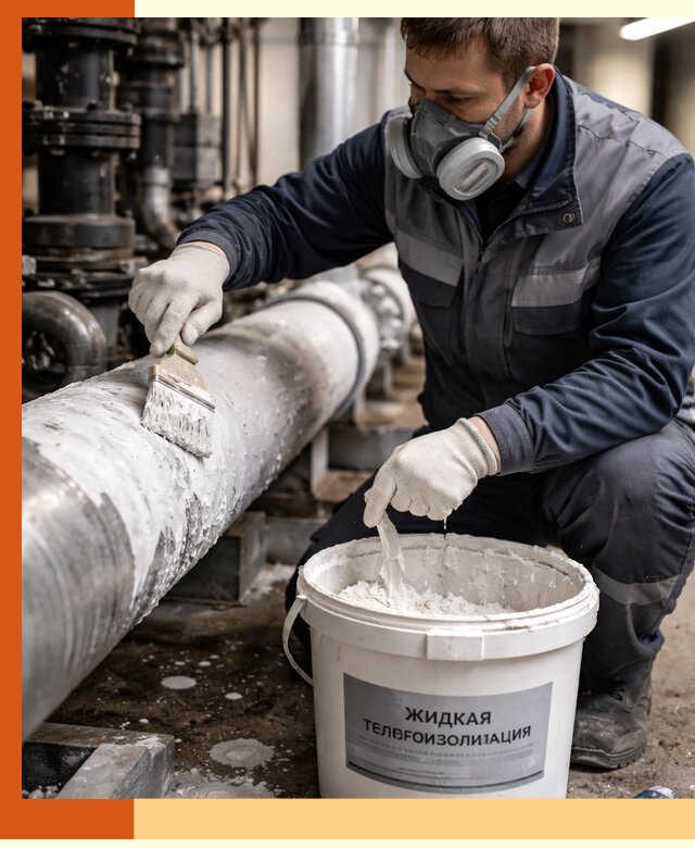 Утепление оборудования жидкой теплоизоляцией в Лениногорске