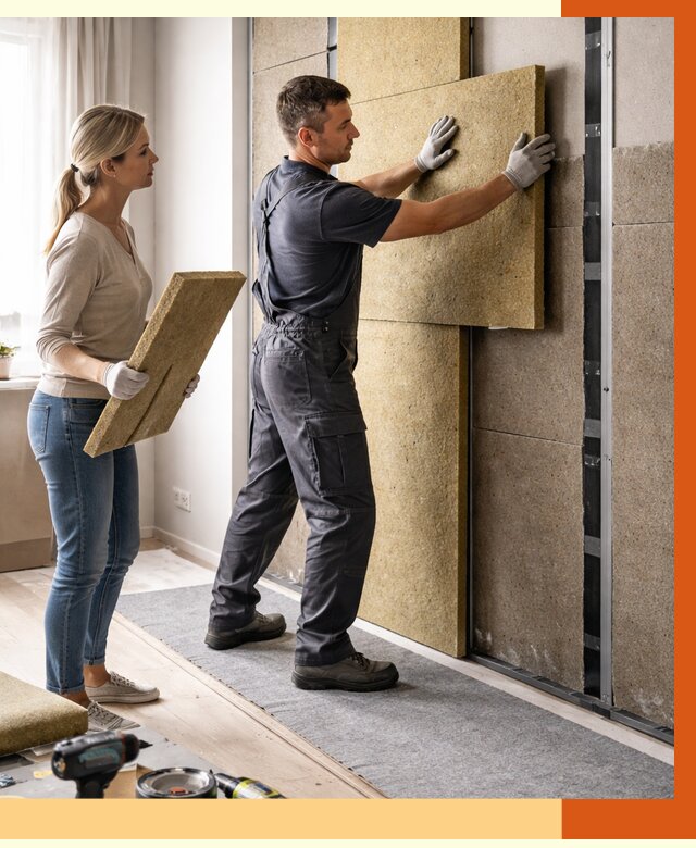 Профессиональная шумоизоляция квартиры в Лениногорске от 7740 руб. за м2 | ТепломастерЛнр