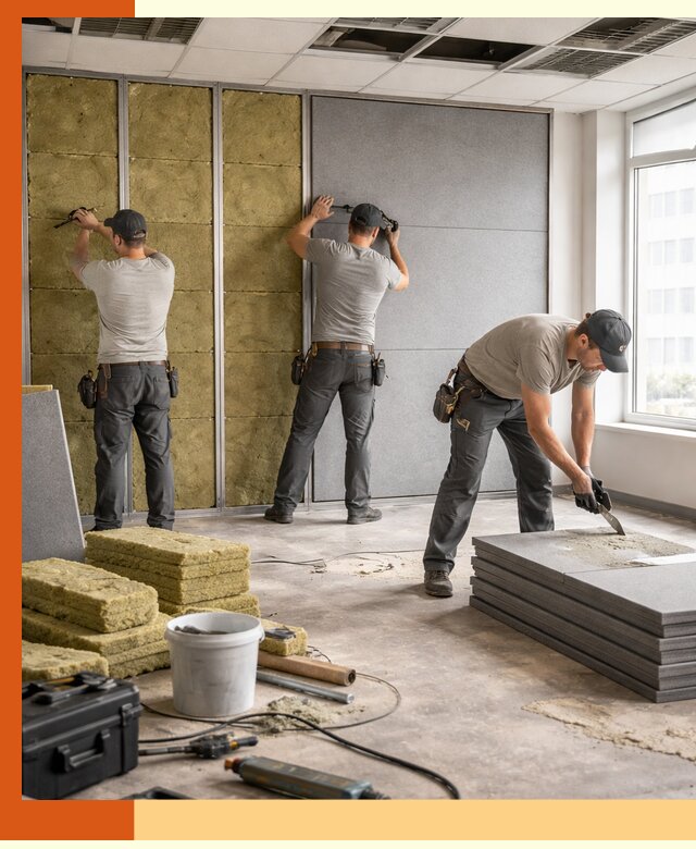 Профессиональная шумоизоляция офисов в Лениногорске для комфорта сотрудников