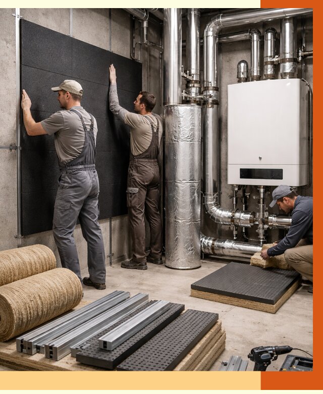 Шумоизоляция котельной в Лениногорске от 6708 руб. под ключ | Профессиональная звукоизоляция — ТепломастерЛнр