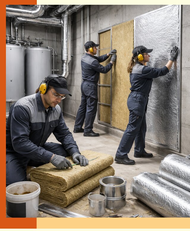 Шумоизоляция котельной в Лениногорске: профессиональный монтаж и материалы