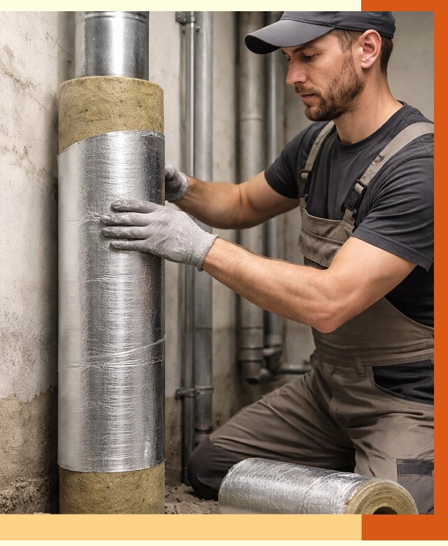 Шумоизоляция труб в Лениногорске от 1238 руб. — шумоподавление и звукоизоляция труб | ТепломастерЛнр