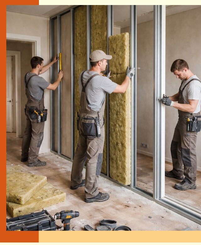 Шумоизоляция межкомнатных перегородок в Лениногорске эффективно и надёжно