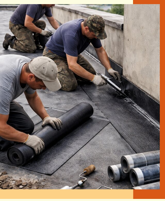 Гидроизоляция кровли в Лениногорске от 4644 руб. — профессиональная гидроизоляция крыши | ТепломастерЛнр