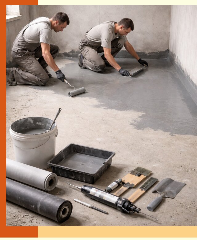 Гидроизоляция пола в Лениногорске — надежная защита от влаги и протечек