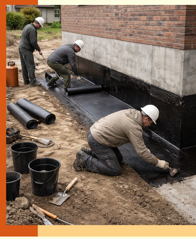 Гидроизоляция фундамента в Лениногорске: надежная защита строений