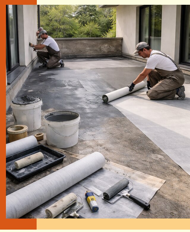 Гидроизоляция террасы в Лениногорске — надежная защита от влаги и протечек