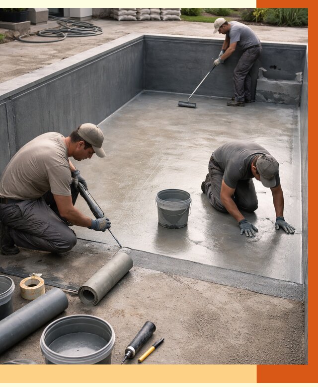 Профессиональная гидроизоляция бассейна в Лениногорске от 6708 руб. за м2 | ТепломастерЛнр