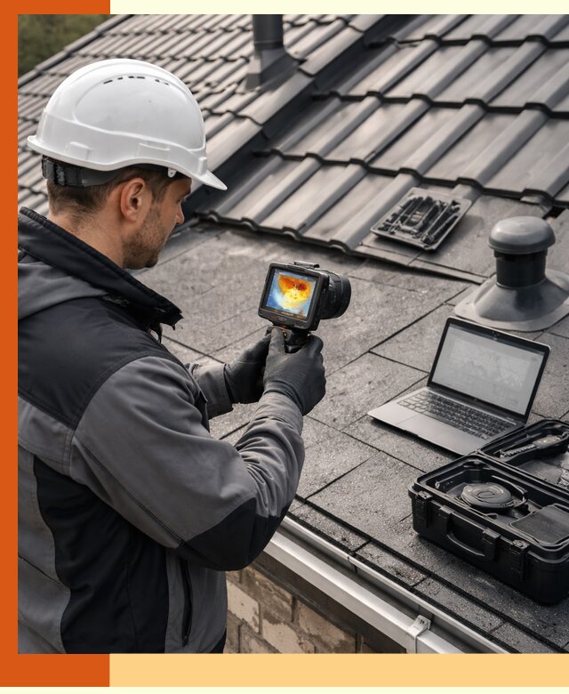 Тепловизионное обследование кровли в Лениногорске для выявления дефектов