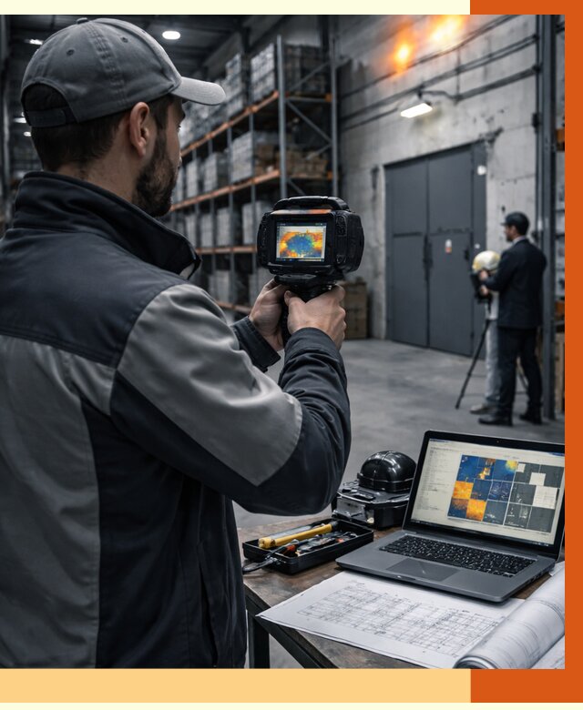 Тепловизионное обследование склада в Лениногорске от 6708 руб. | ТепломастерЛнр