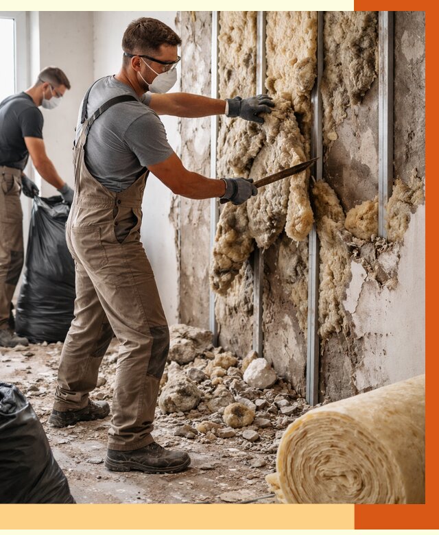 Демонтаж старого утеплителя в Лениногорске от 3612 руб. — работы под ключ | ТепломастерЛнр