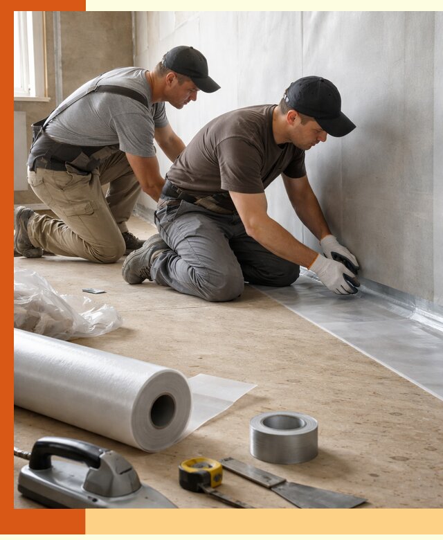 Монтаж пароизоляции для дома и помещений в Лениногорске