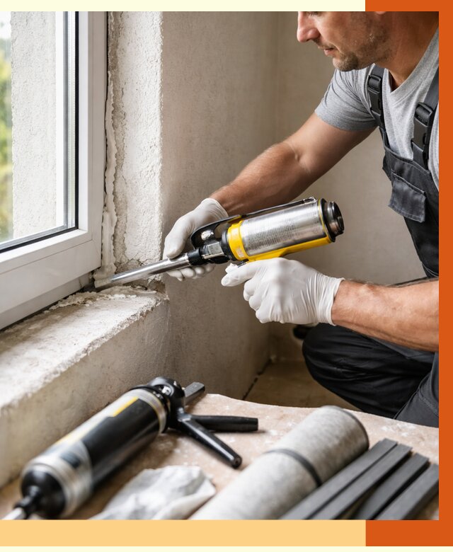 Герметизация стыков и примыканий в Лениногорске от 1238 руб. под ключ | ТепломастерЛнр