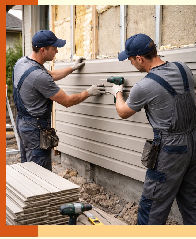 Монтаж сайдинга после утепления в Лениногорске качественно и надежно